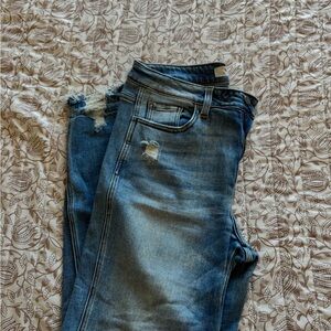 KanCan Blue Distressed Boyfriend Jeans